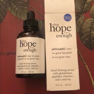 when hope is not enough facial firming serum